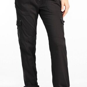 LL Bean Women's Vista Camp Pants, Straight Leg Fleece Lined (Black, Medium)